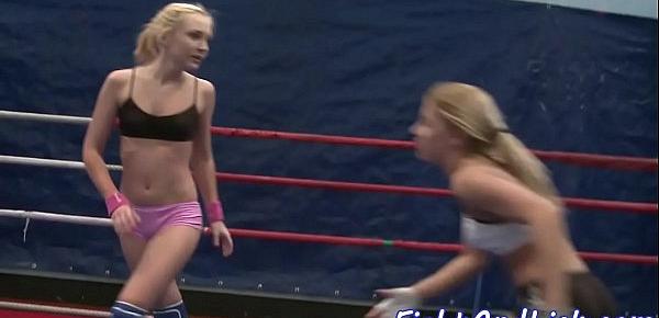  Euro teens love assfingering after wrestling
